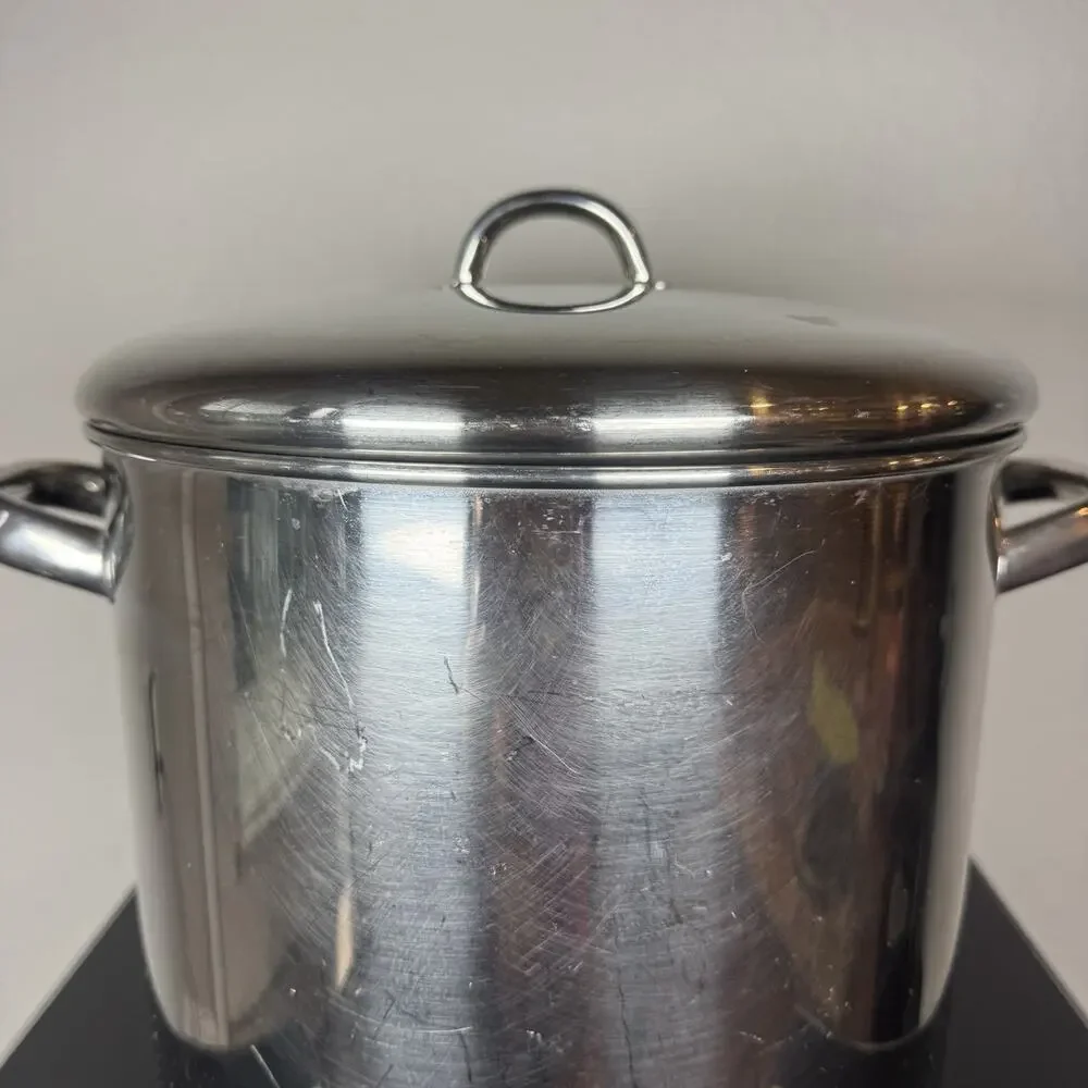 VTG Revere Ware 1801 Copper Bottom 12 Qt Quart StockPot w/ Lid Clinton Illinois
